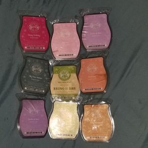 Lot of 9 Scentsy wax scents